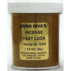 1 3/4 oz Anna Riva Incense Powder - Fast Luck