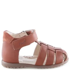 (1078-40) Emel Brown closed sandals