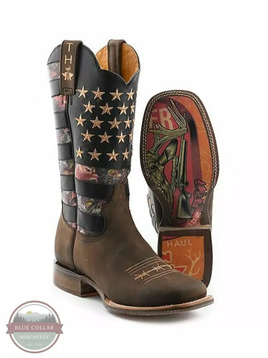 14-020-0077-0470 BR Open Season Western Boots with Deer Hunter Sole