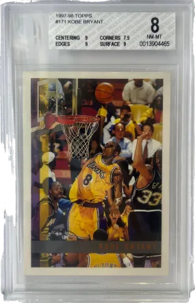 1997-98 Kobe Bryant Topps #171 BGS 8