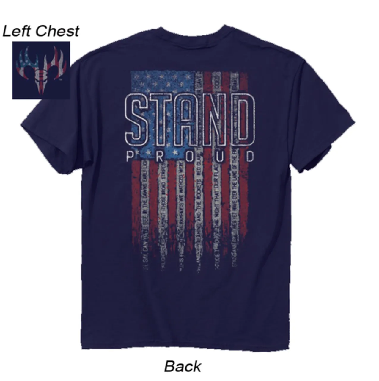 2640 Stand Proud Flag T-Shirt