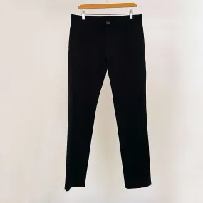 32 - Black Twill Chino Pant