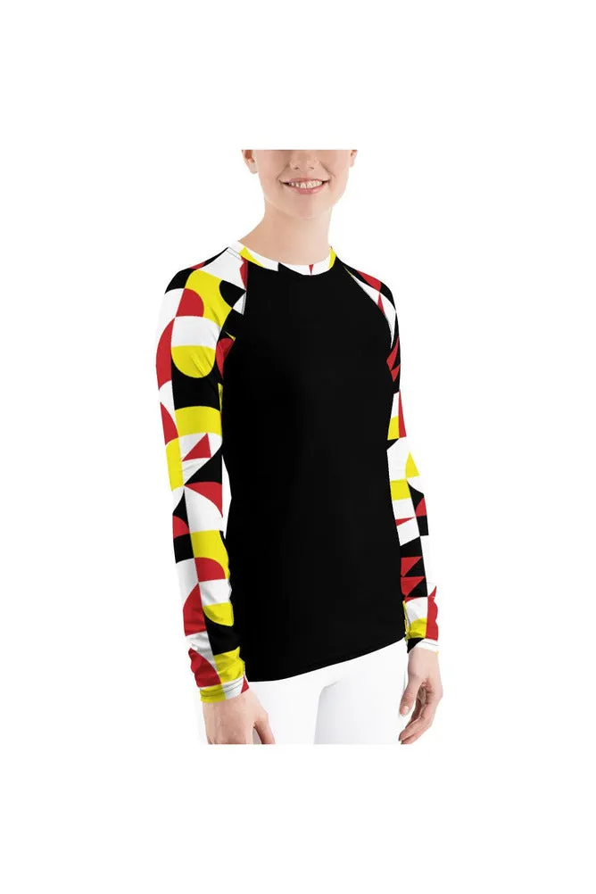 Abstract Women's Rash Guard