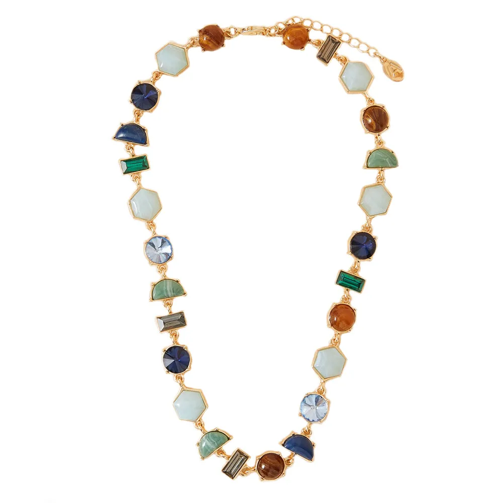 Accessorize London Women's Multi Eclectic Mixed Stones Necklace