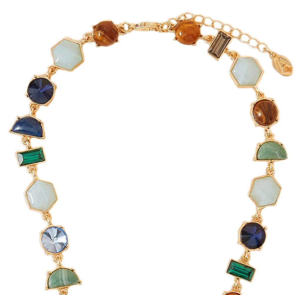 Accessorize London Women's Multi Eclectic Mixed Stones Necklace