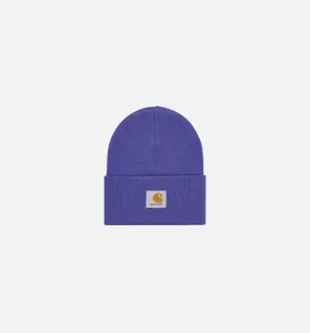 Acrylic Watch Hat Mens Beanie - Purple