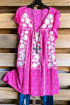 AHB EXCLUSIVE: Timeless Travels Dress - Hot Pink