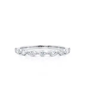 ALLURE LOVE-  18k White Gold Scatter Eternity Ring