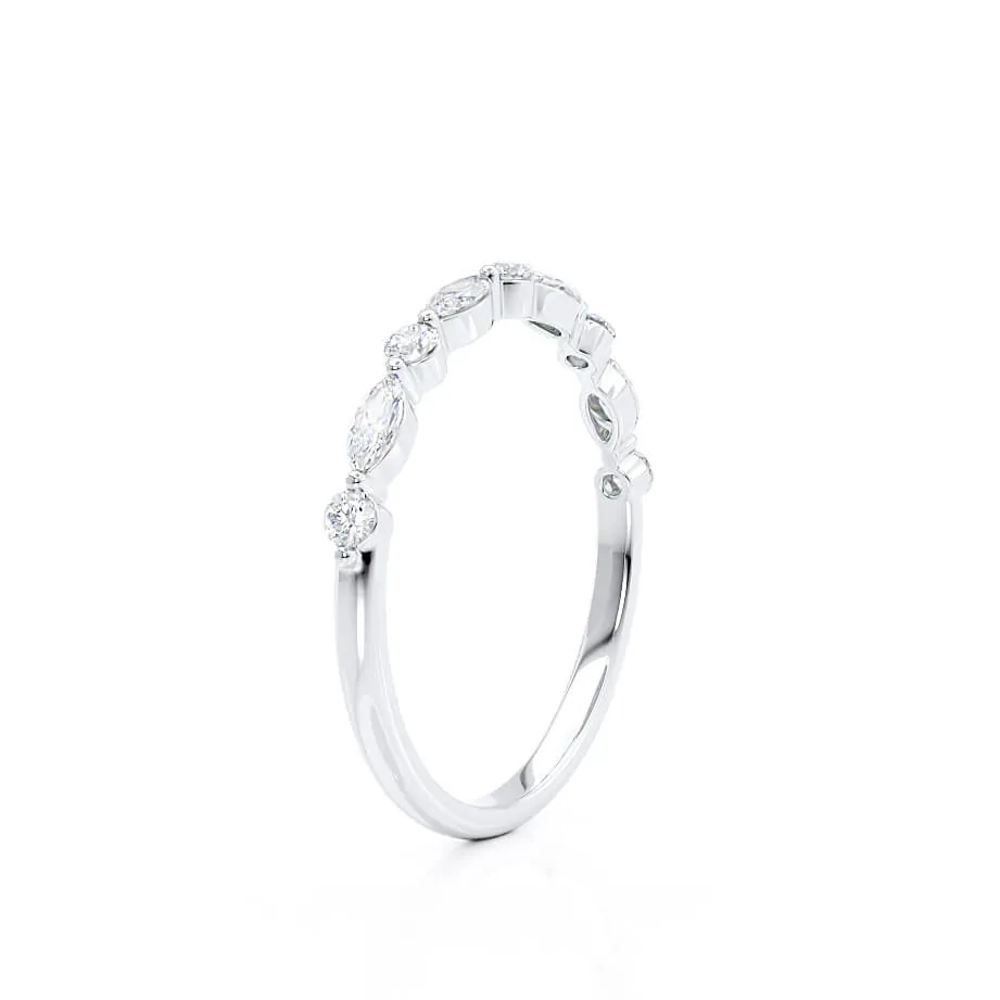 ALLURE LOVE-  18k White Gold Scatter Eternity Ring