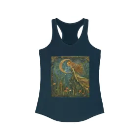 Aquarius zodiac Women's Ideal Racerback Tank