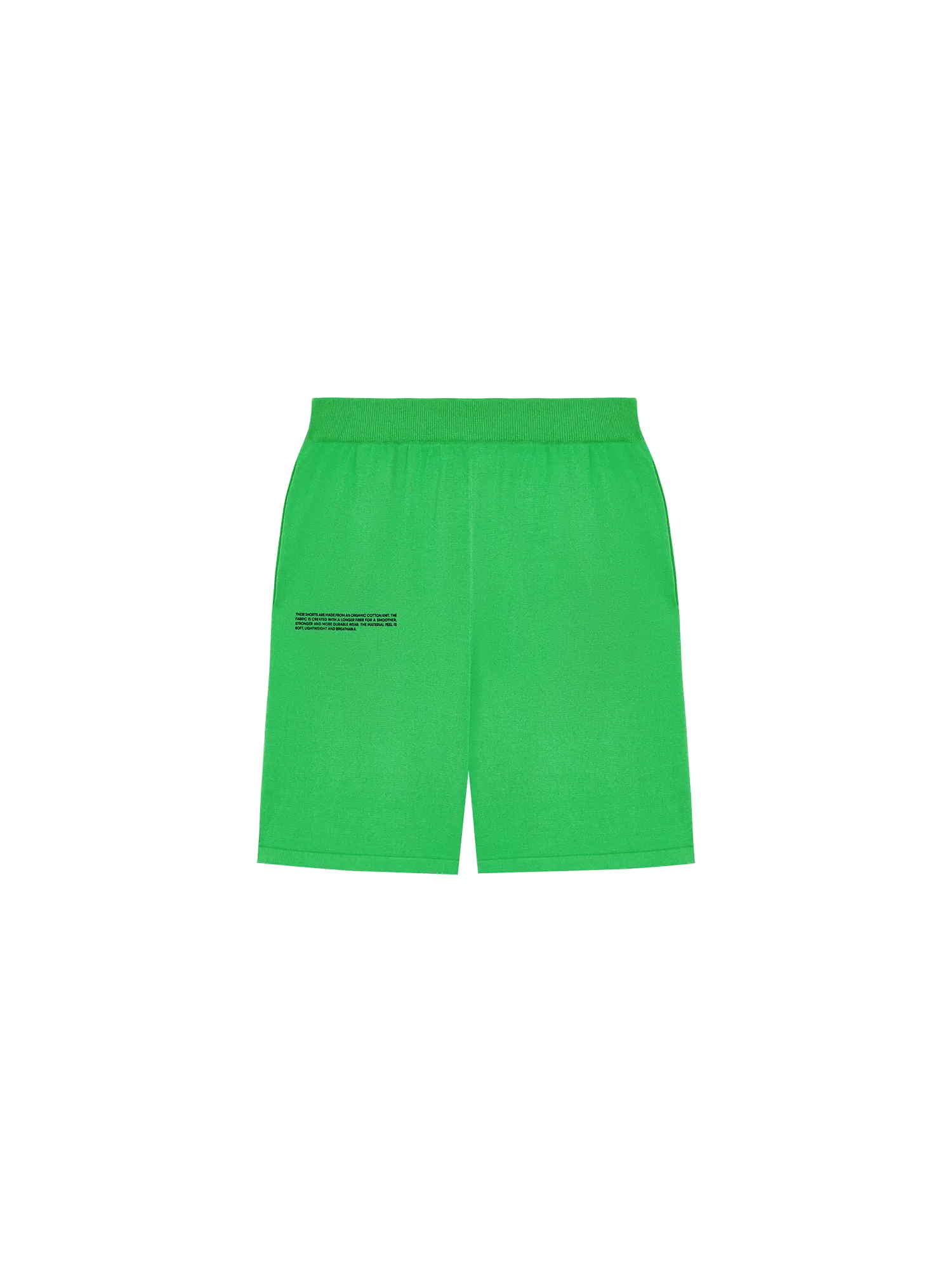 Archive Organic Cotton Knit Shorts—jade green