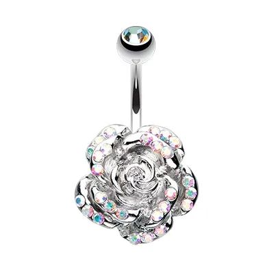 Aurora Zen Rose Belly Button Bar