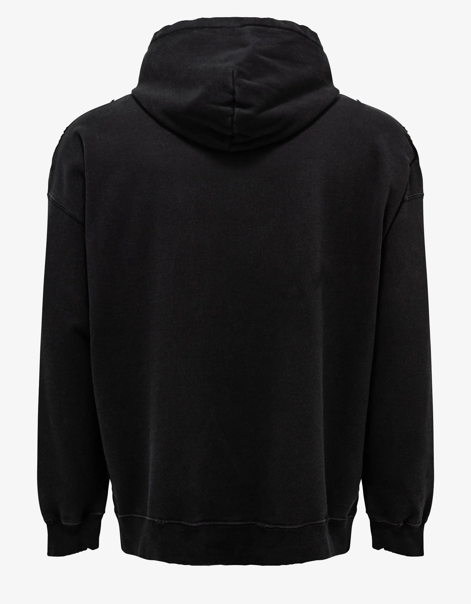 Balenciaga Black Scribble Logo Wide Fit Hoodie