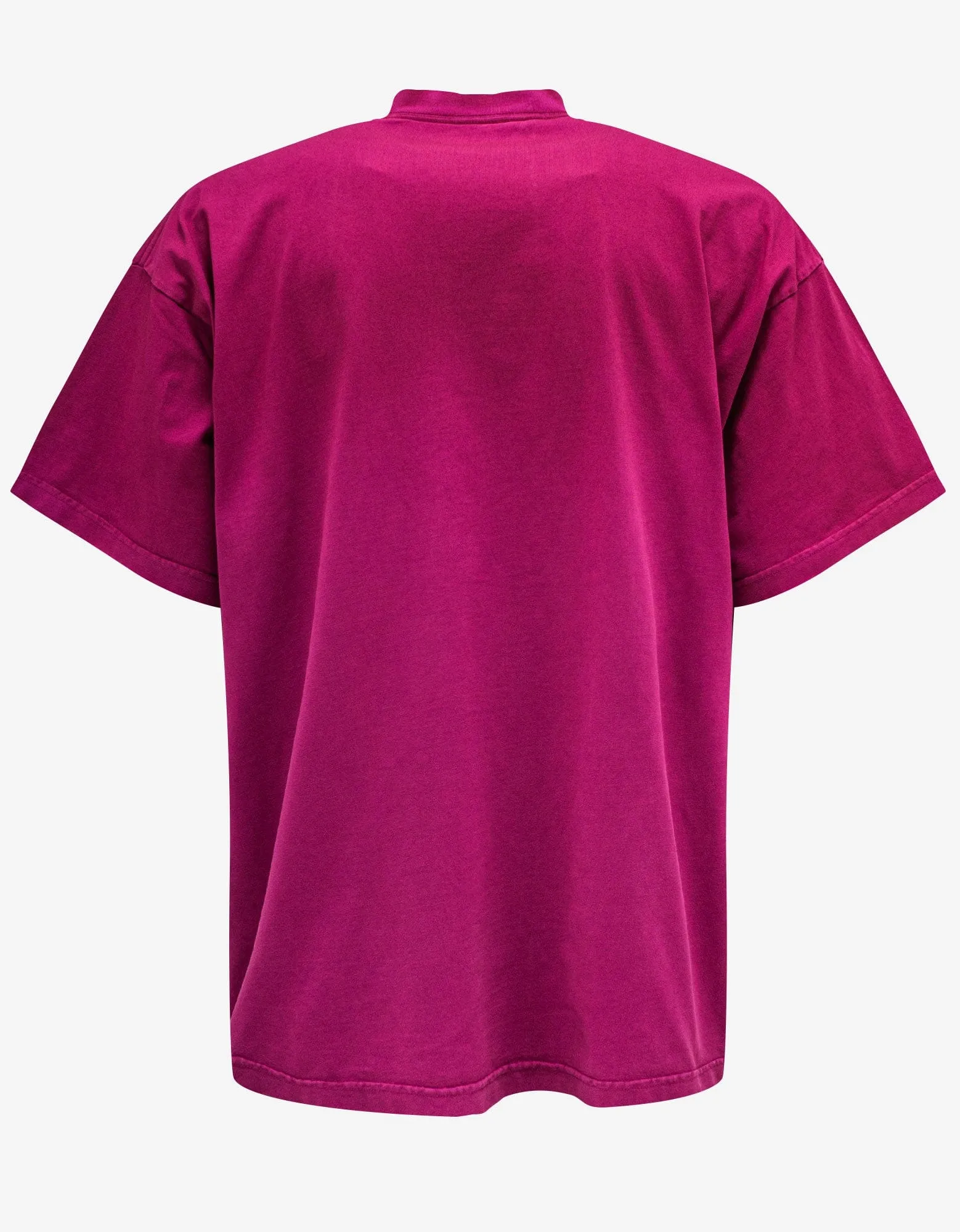 Balenciaga Pink Logo Embroidery Oversized T-Shirt