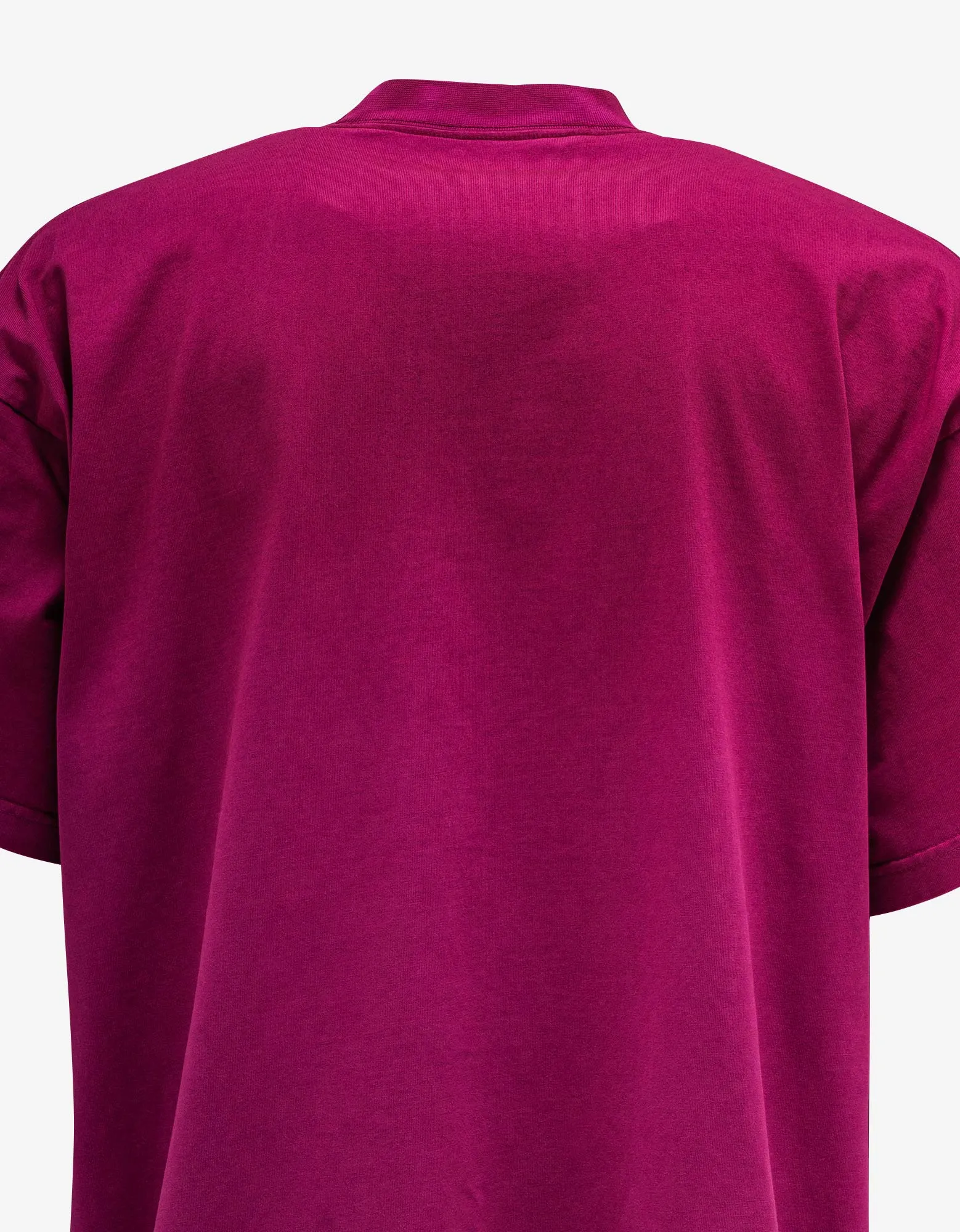 Balenciaga Pink Logo Embroidery Oversized T-Shirt