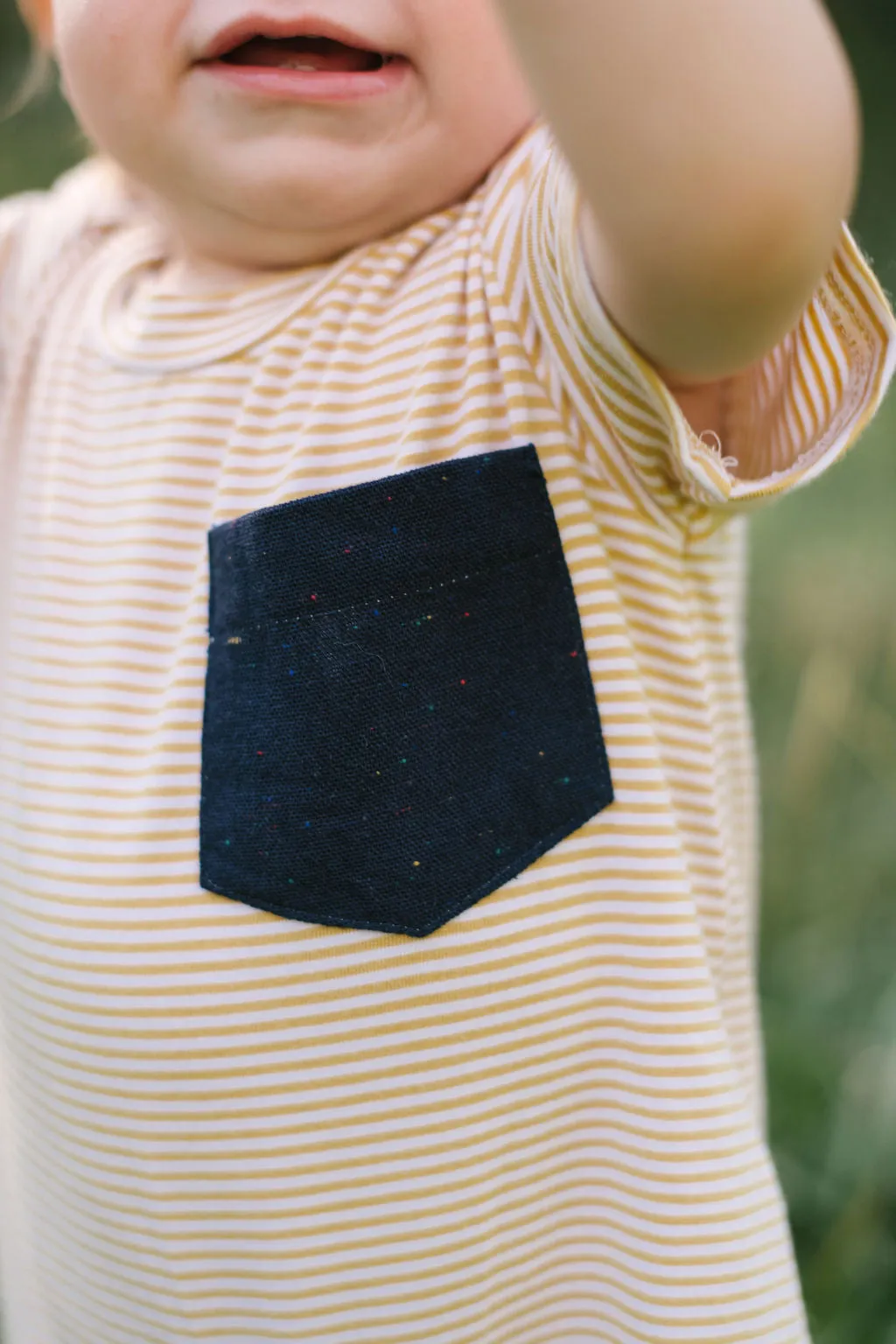 Bamboo Shortall in Buttercup Stripe