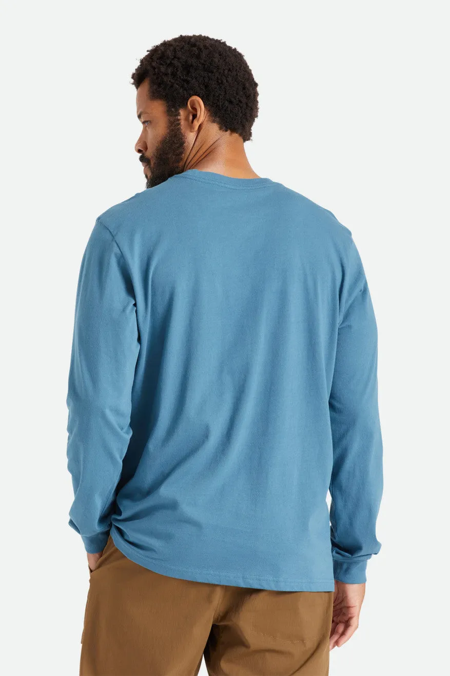 Basic L/S Pocket Tee - Indie Teal