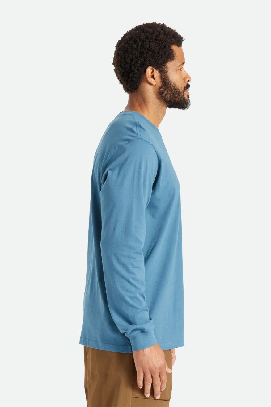 Basic L/S Pocket Tee - Indie Teal