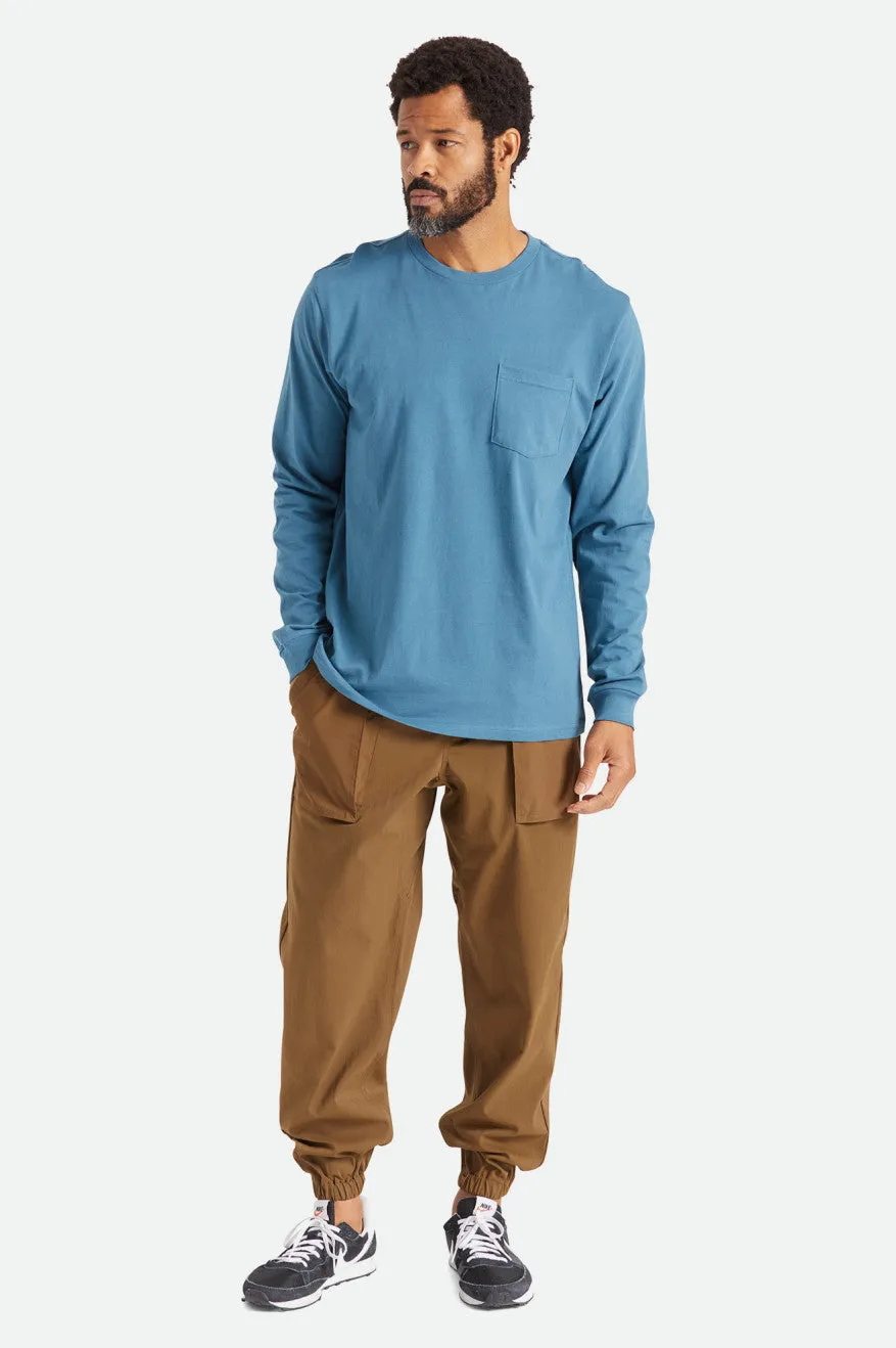 Basic L/S Pocket Tee - Indie Teal