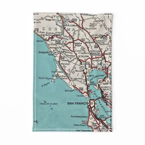 Bay Area Tea Towel