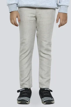 Beige Slim Fit Chino Trouser