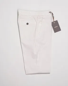 Berwich Morello Elax Garment Dyed Trousers / Latte