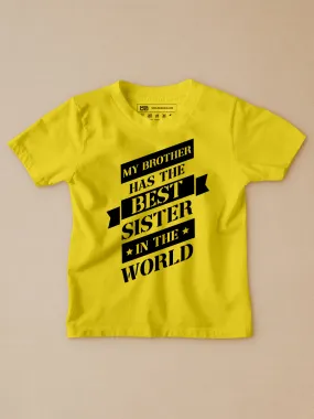 Best Sister In The World Kids T-Shirt