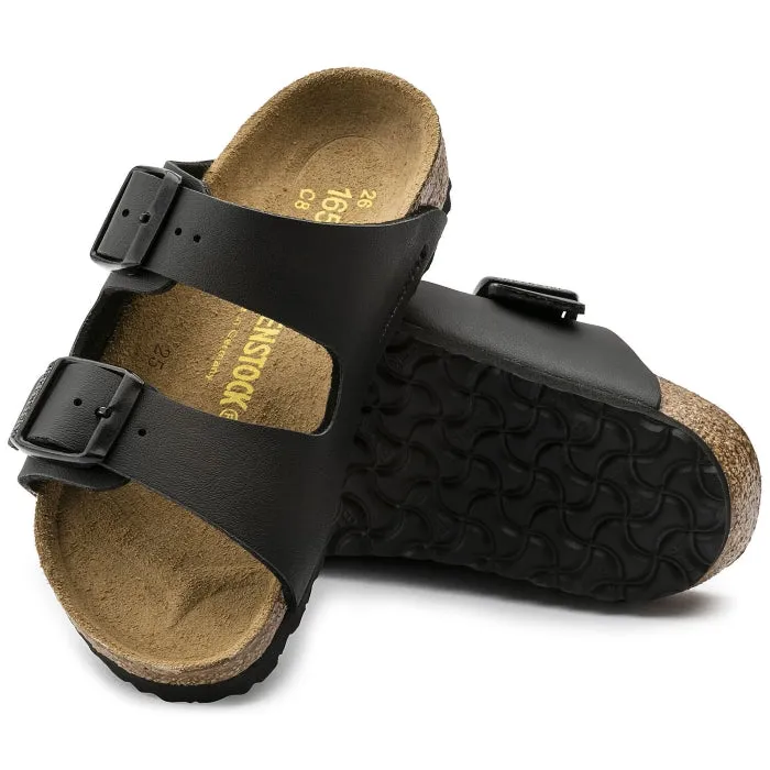 Birkenstock Kids Black Arizona Sandal Narrow Width Birko Flor