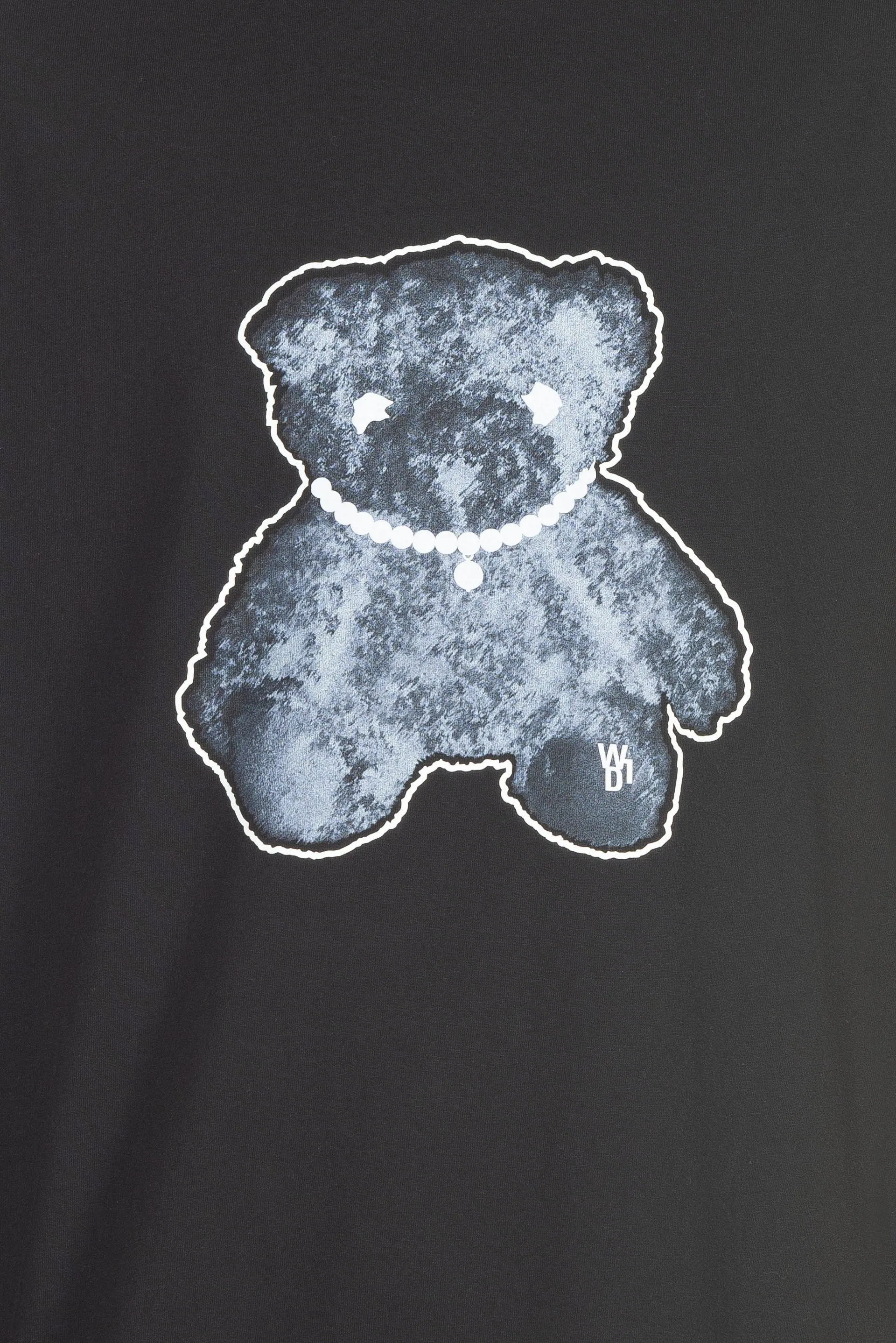 Black Glow in the Dark Teddy Long Sleeve T-shirt