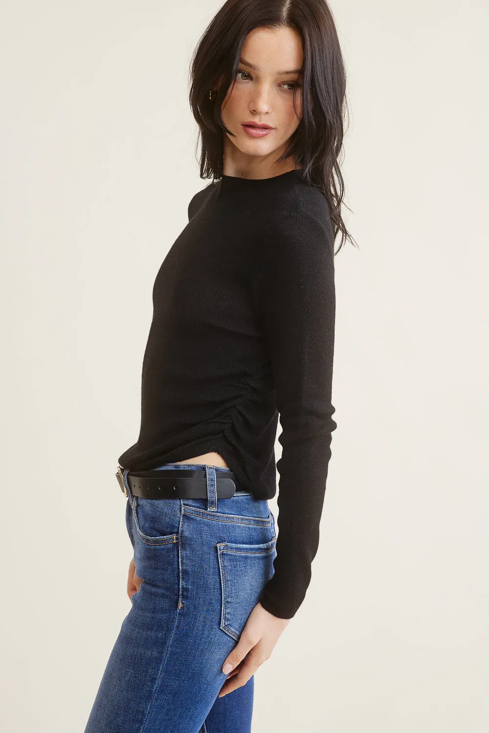 Black Long Sleeve Top