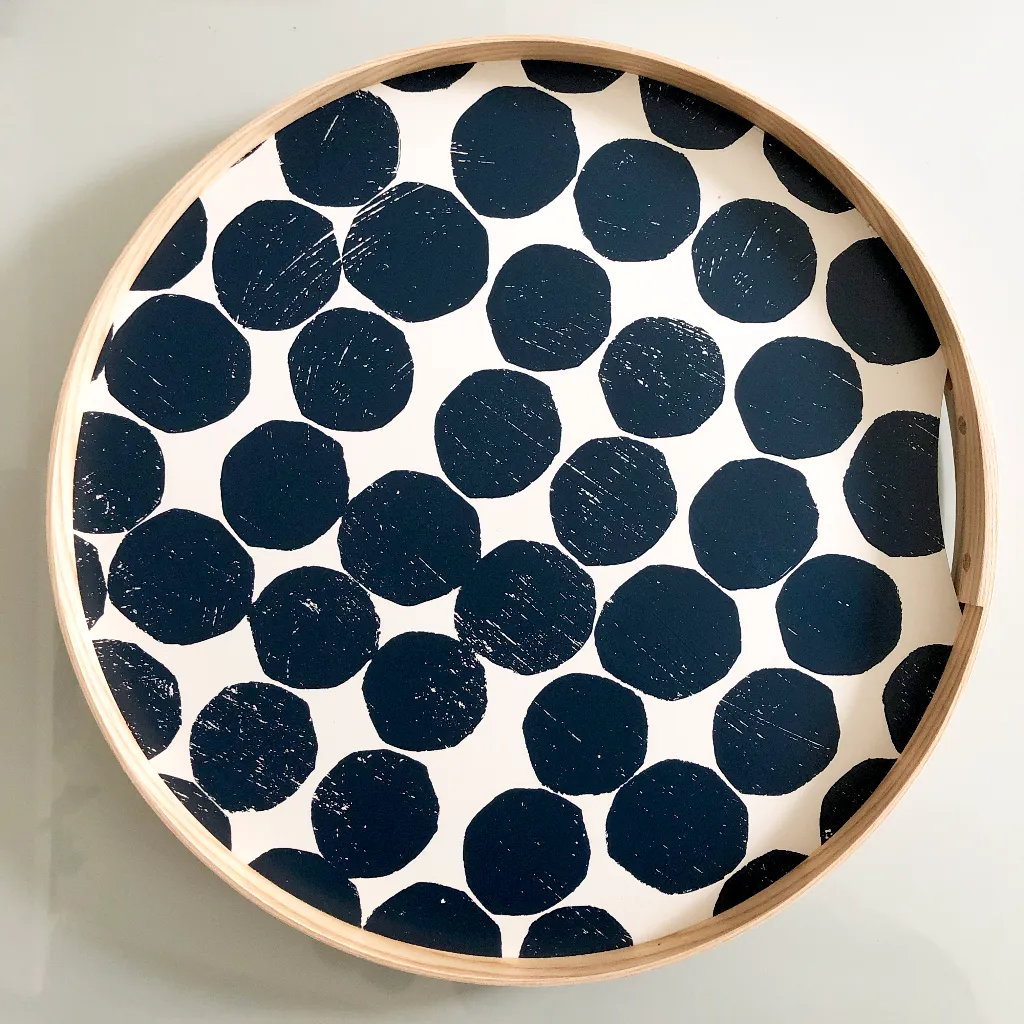 Blueberry round tray