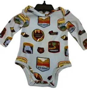 Body suit - Long Sleeve - National parks -0 to 3m