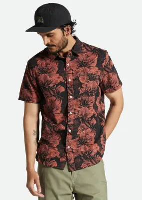 Brixton Men's Charter Floral Print Shirt Black