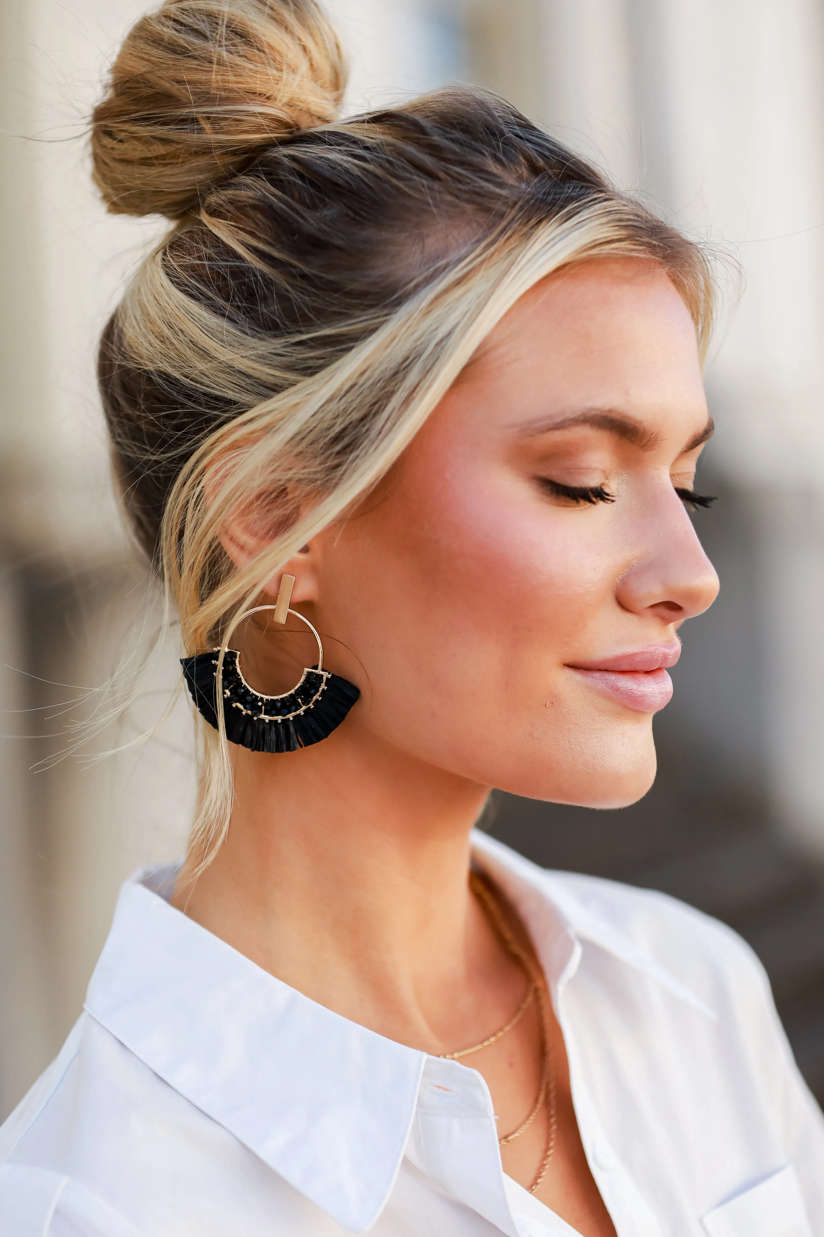 Brooke Fringe Statement Earrings