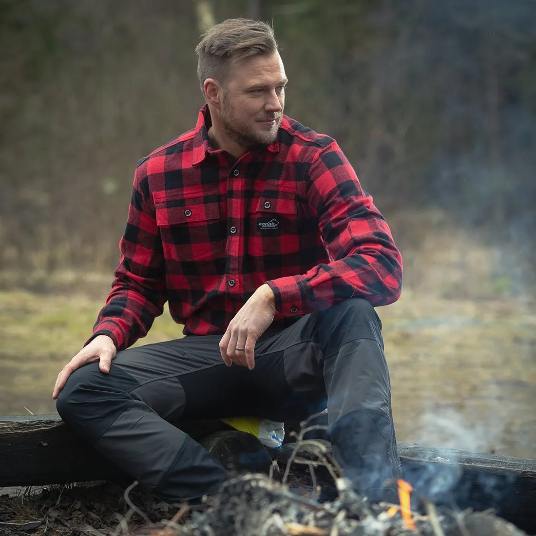 Canada Flannel Long-Sleeve Men's (Red)