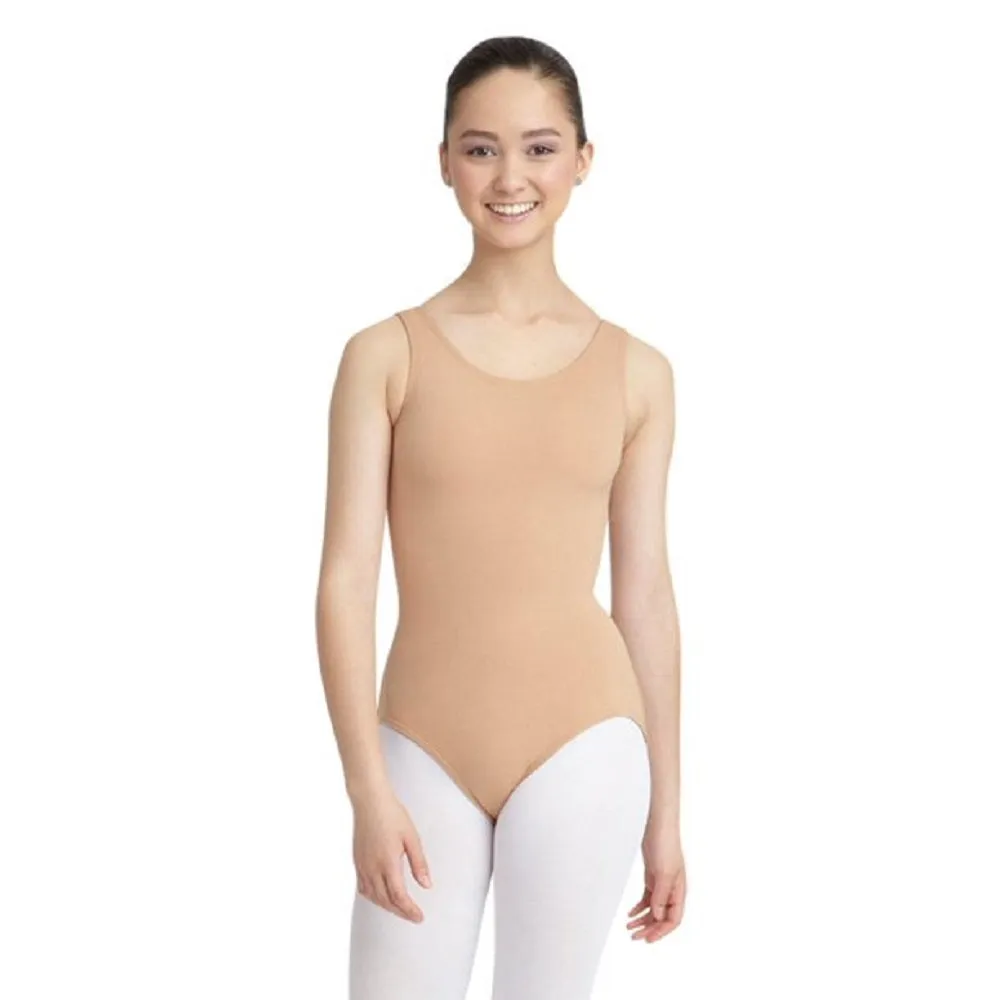 Capezio Women's Tank Leotard, Light Suntan, L