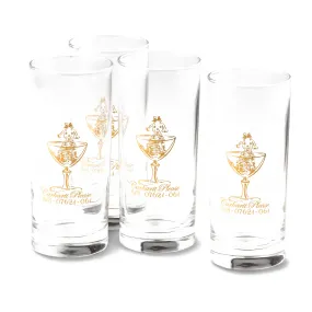 CARHARTT PLEASE GLASS SET CLEAR / GOLD