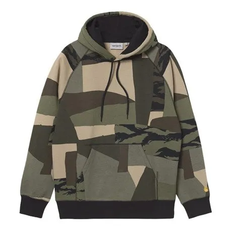 CARHARTT WIP HOODED CHASE SWEAT CAMO MEND