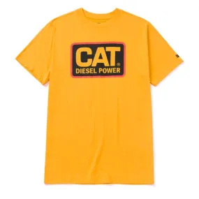 CAT Diesel Power Short Sleeve Men's Work T-Shirt 1510451- Yellow