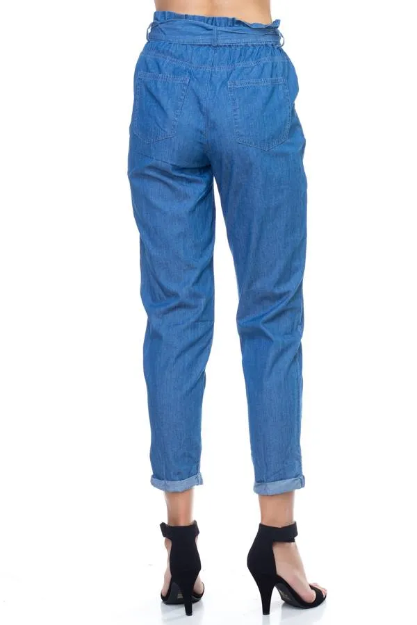 Chambray Denim Pants