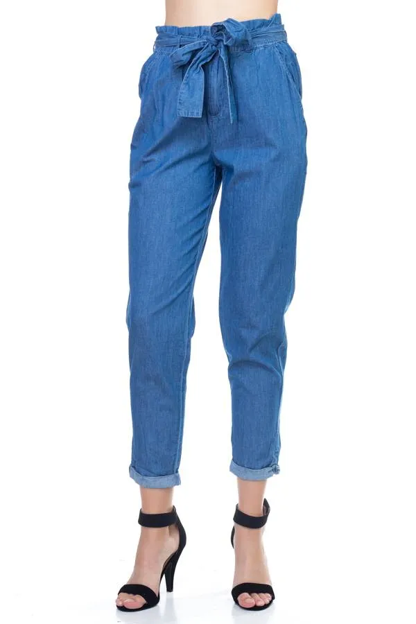 Chambray Denim Pants