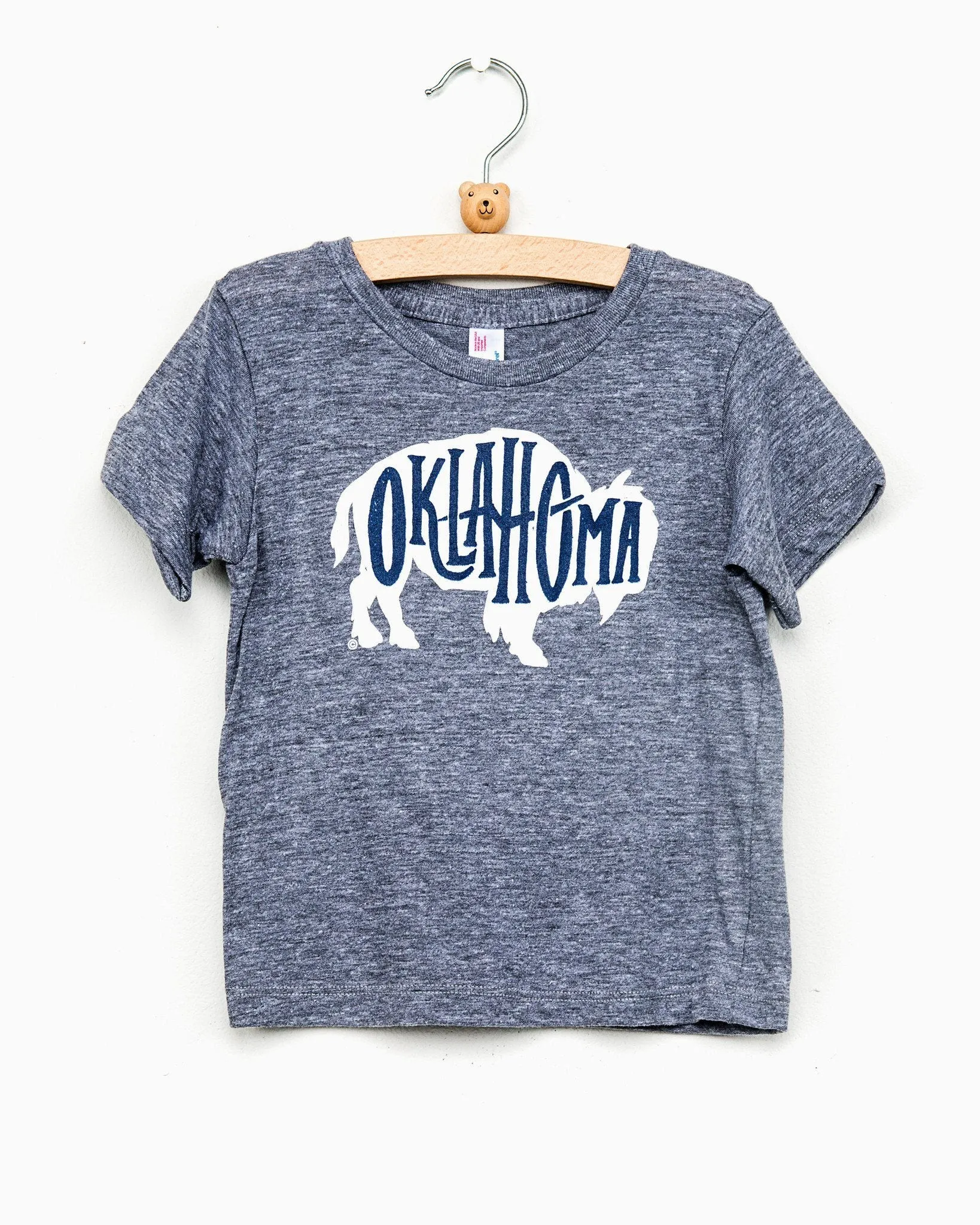 Children's Bison Oklahoma Gray Tee