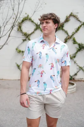 Chubbies The Dude Where's Macaw Polo 2.0