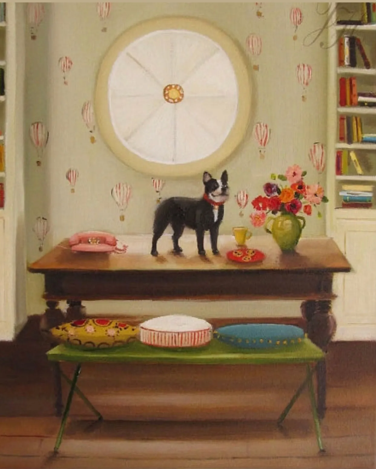 Coco's View From The Top - Janet Hill Studio Art Print