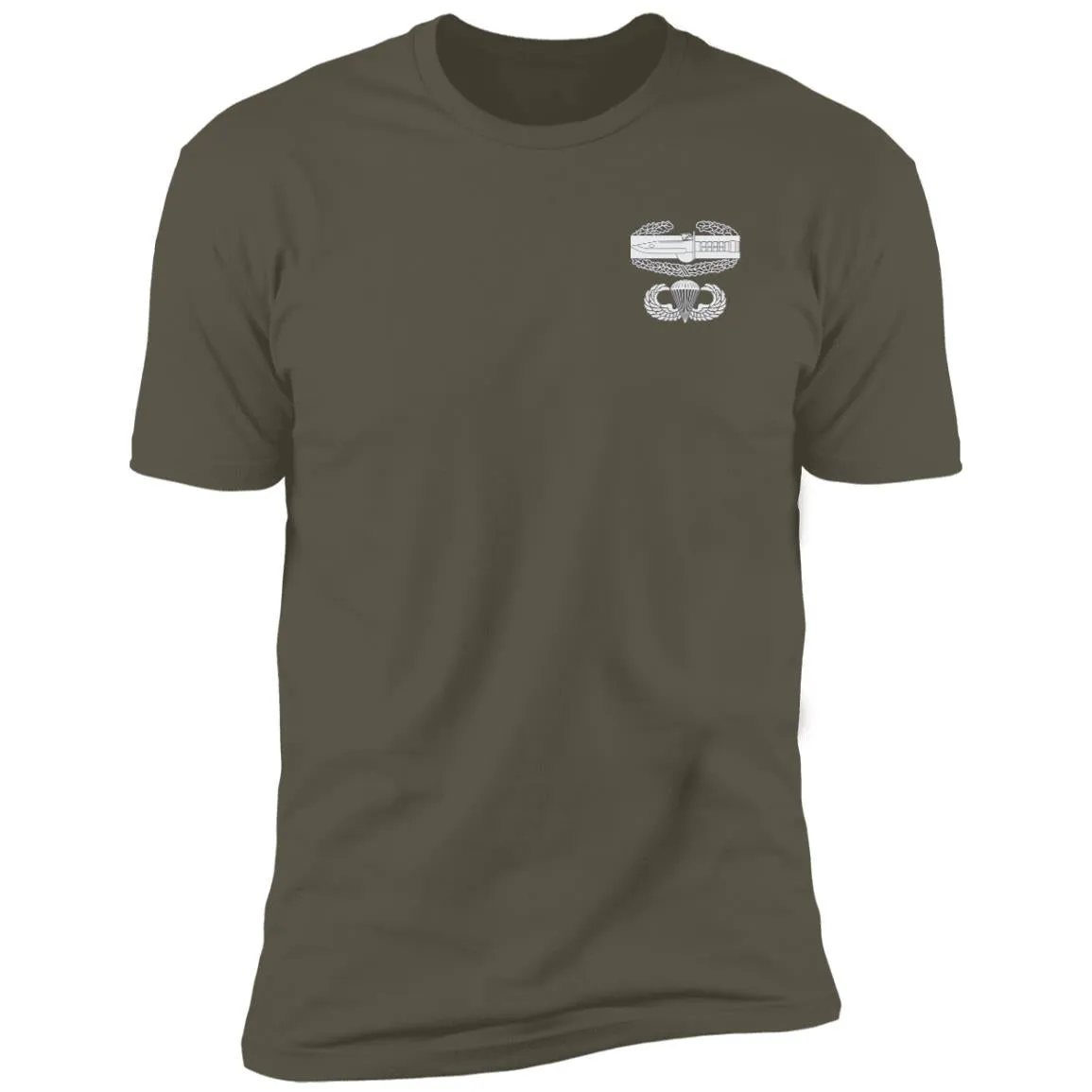 Combat Action Badge Airborne Premium Short Sleeve T-Shirt