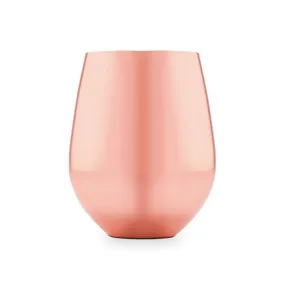 Copper Stemless Wine Glass