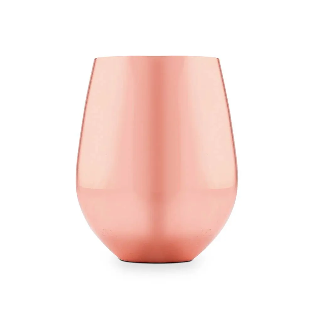 Copper Stemless Wine Glass