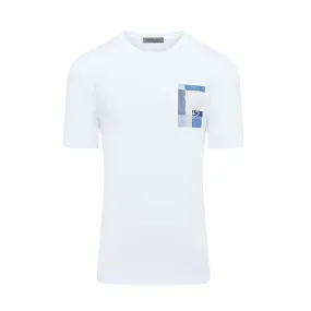 Corneliani Still Print Short Sleeve T-shirt (White)