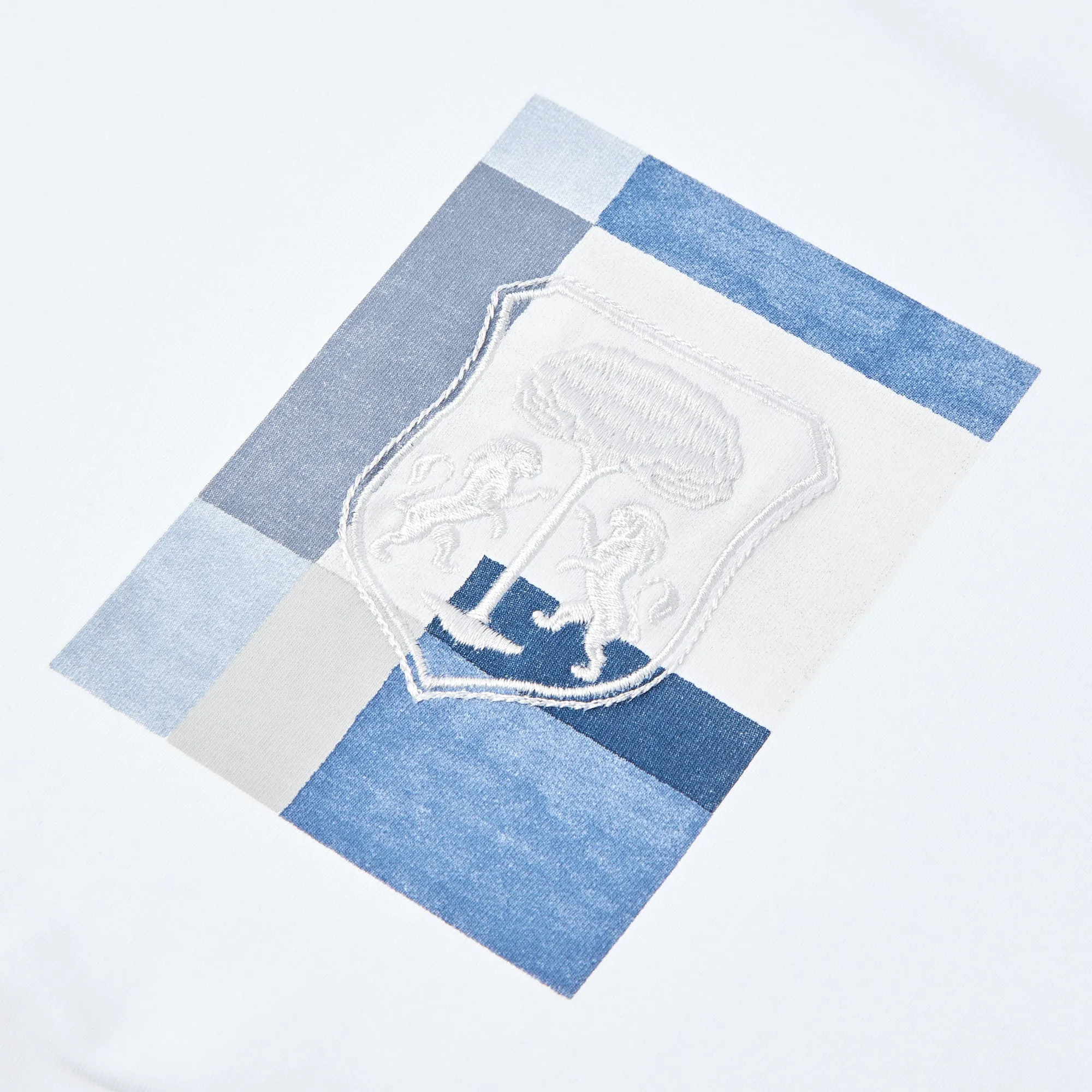 Corneliani Still Print Short Sleeve T-shirt (White)