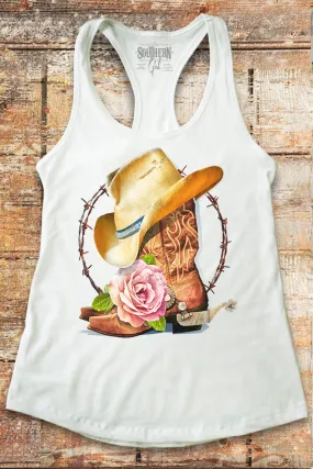 Country from My Head to My Boots Racerback Tank Top